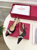 Женские туфли Valentino чёрного цвета, артикул 340755 — фото 3