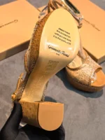 Женские босоножки Gianvito Rossi коричневого цвета, артикул 340981 — фото 6