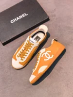 Женские кеды Chanel коричневого цвета, артикул 343288