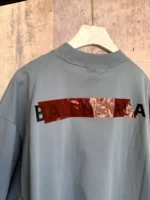 Мужская футболка Balenciaga голубого цвета, артикул 341014 — фото 3