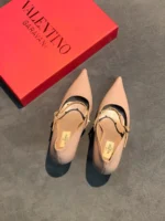 Женские туфли Valentino розового цвета, артикул 341274 — фото 6