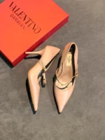 Женские туфли Valentino розового цвета, артикул 341274