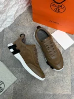 Мужские кроссовки Hermes коричневого цвета, артикул 341112 — фото 4
