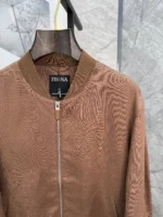 Мужской бомбер Zegna коричневого цвета, артикул 341417 — фото 5