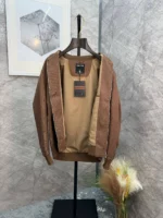 Мужской бомбер Zegna коричневого цвета, артикул 341417 — фото 4