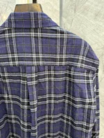 Мужская рубашка Balenciaga тёмно-синего цвета, артикул 341419 — фото 5