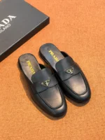 Женские мюли Prada чёрного цвета, артикул 341862