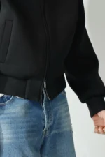 Мужская кофта на молнии Bottega Veneta чёрного цвета, артикул 341629 — фото 6