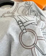Мужская футболка Hermes серого цвета, артикул 344619 — фото 7