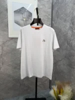 Мужская футболка Hermes белого цвета, артикул 341767