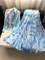 Женский костюм Emilio Pucci голубого цвета, артикул 341797