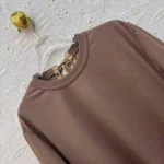 Женская футболка Schiaparelli коричневого цвета, артикул 341827 — фото 4