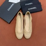 Женские балетки Chanel бежевого цвета, артикул 342116 — фото 3