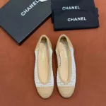 Женские балетки Chanel белого цвета, артикул 342118 — фото 3