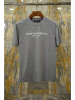 Мужская футболка Dolce Gabbana серого цвета, артикул 342810