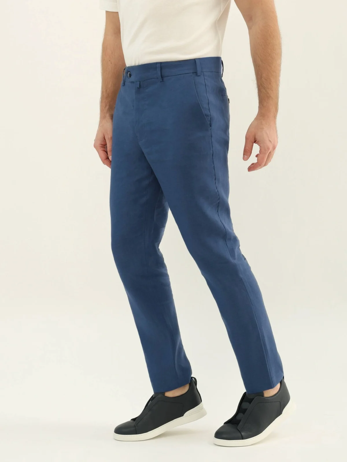 Льняные брюки LORO PIANA — изображение 5