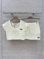 Женский костюм Miu Miu белого цвета, артикул 342327