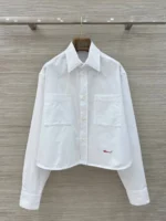 Женская рубашка Chanel белого цвета, артикул 342333