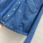 Женская джинсовая куртка Loewe синего цвета, артикул 342341 — фото 7