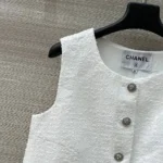 Женская безрукавка Chanel белого цвета, артикул 342361 — фото 4