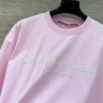 Женская футболка Alexander Wang розового цвета, артикул 342568 — фото 4