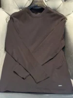 Мужской лонгслив Loro Piana коричневого цвета, артикул 342433