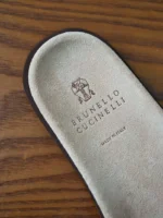 Мужские шлепанцы Brunello Cucinelli бежевого цвета, артикул 342506 — фото 5
