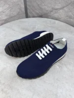 Мужские кроссовки Kiton тёмно-синего цвета, артикул 342517 — фото 3