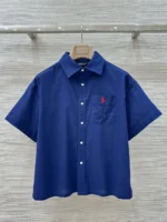Женская рубашка Ralph Lauren тёмно-синего цвета, артикул 342599