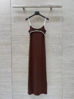 Женское платье Miu Miu коричневого цвета, артикул 342630