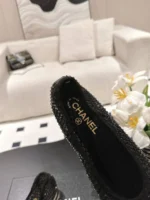 Женские балетки Chanel чёрного цвета, артикул 342829 — фото 7