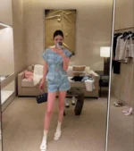 Женский костюм Chanel голубого цвета, артикул 342859 — фото 2
