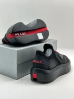 Мужские кроссовки Prada чёрного цвета, артикул 342891 — фото 5