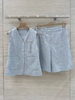 Женский костюм Brunello Cucinelli голубого цвета, артикул 342879