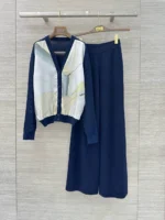 Женский костюм Loro Piana тёмно-синего цвета, артикул 342886