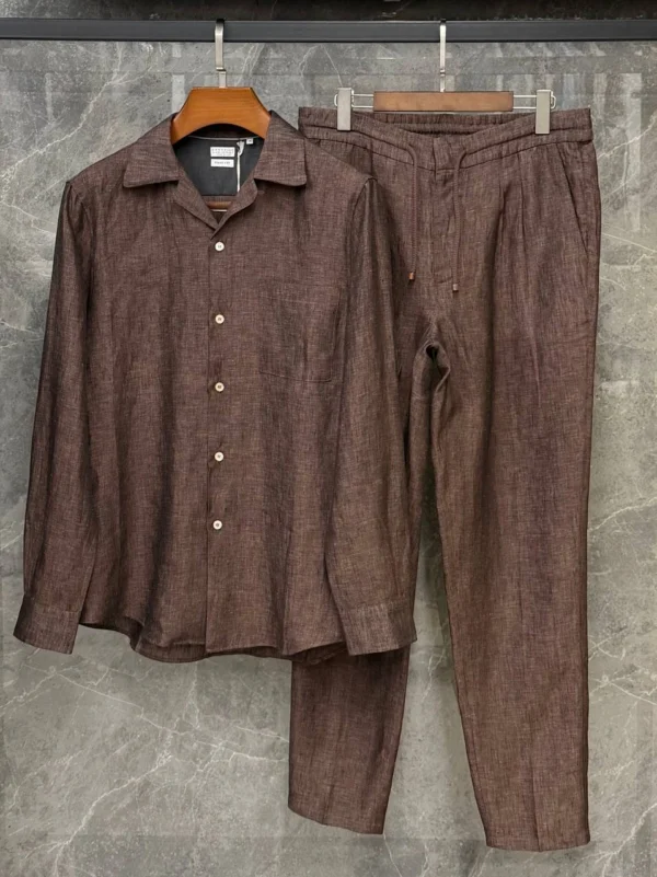 Льняной костюм BRUNELLO CUCINELLI