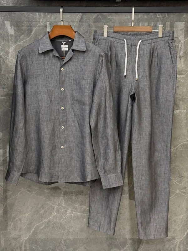 Льняной костюм BRUNELLO CUCINELLI