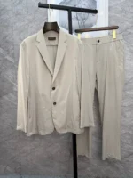 Мужской костюм Loro Piana серого цвета, артикул 342791