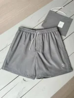 Мужские шорты Brunello Cucinelli серого цвета, артикул 342798