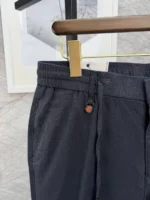 Льняные полуклассические брюки LORO PIANA — изображение 5