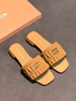 Шлепанцы MIU MIU