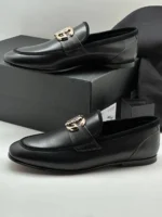 Мужские лоферы Dolce Gabbana чёрного цвета, артикул 343223 — фото 4
