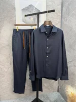 Мужской костюм Zegna тёмно-синего цвета, артикул 343116