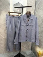 Мужской костюм Zegna голубого цвета, артикул 343124