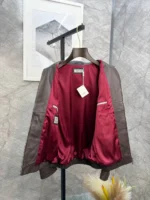 Мужская куртка Brunello Cucinelli коричневого цвета, артикул 343139 — фото 3