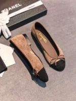 Женские балетки Chanel коричневого цвета, артикул 343297 — фото 4