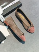 Женские балетки Chanel коричневого цвета, артикул 343298 — фото 3