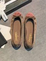 Женские балетки Chanel коричневого цвета, артикул 343298 — фото 5