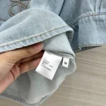 Женская рубашка Loewe голубого цвета, артикул 343763 — фото 6