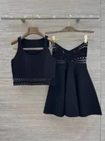 Женский костюм Alaia чёрного цвета, артикул 343267